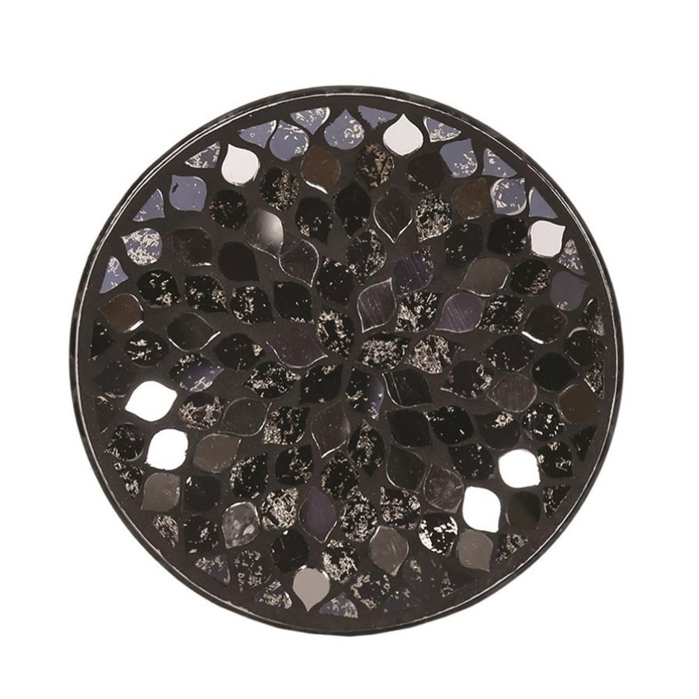 Black Mirror Teardrop Candle Plate £4.04